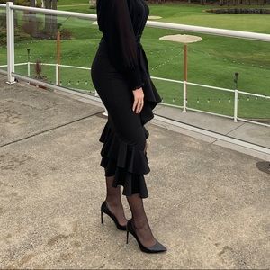 Hello Molly Black midaxi black skirt